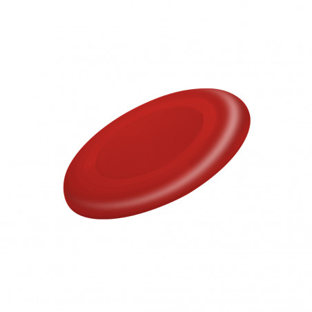 Frisbee en plastique rouge personnalisé pour anniversaire