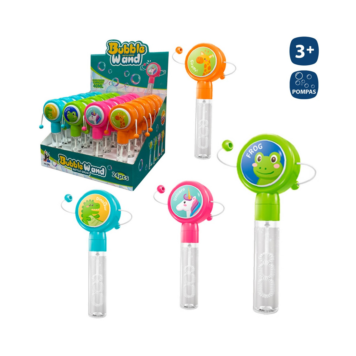 Pompe à bulles colorée pour les détails