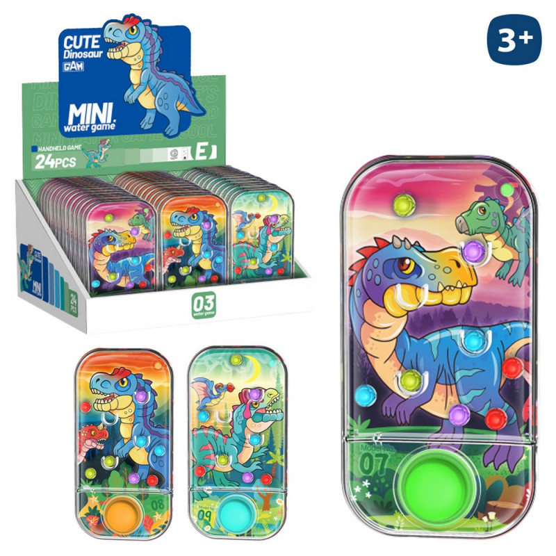 Jeu d'eau habileté avec design de dinosaures