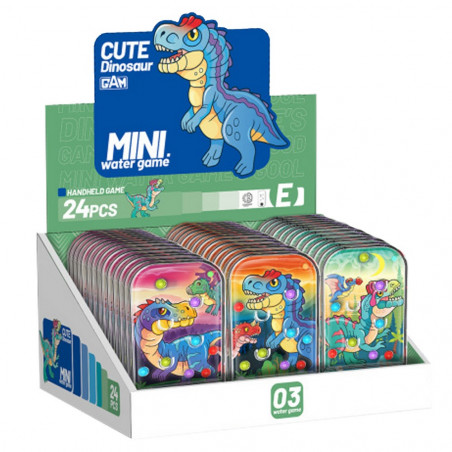 Jeu d'eau habileté avec design de dinosaures