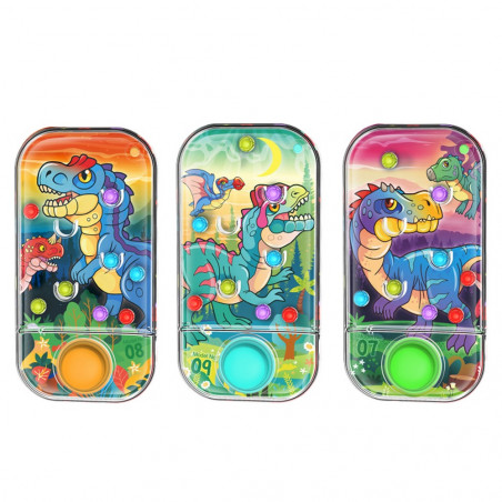 Jeu d'eau habileté avec design de dinosaures