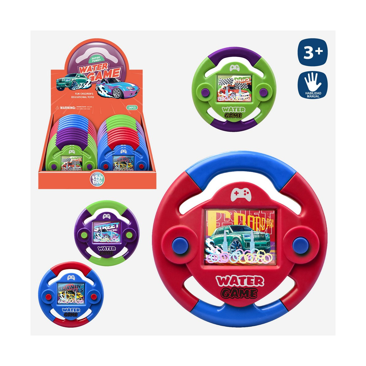 Conception du volant de voiture de compétence de jeu d\'eau pour plus de détails