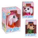 Chien en peluche pour les détails