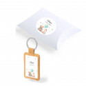 Porte-clés en liège avec lampe de poche pour un cadeau de baptême