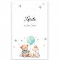 Porte-clés en liège avec lampe de poche pour un cadeau de baptême