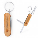 Couteau multifonction personnalisé pour la première communion avec manche en bois gravé