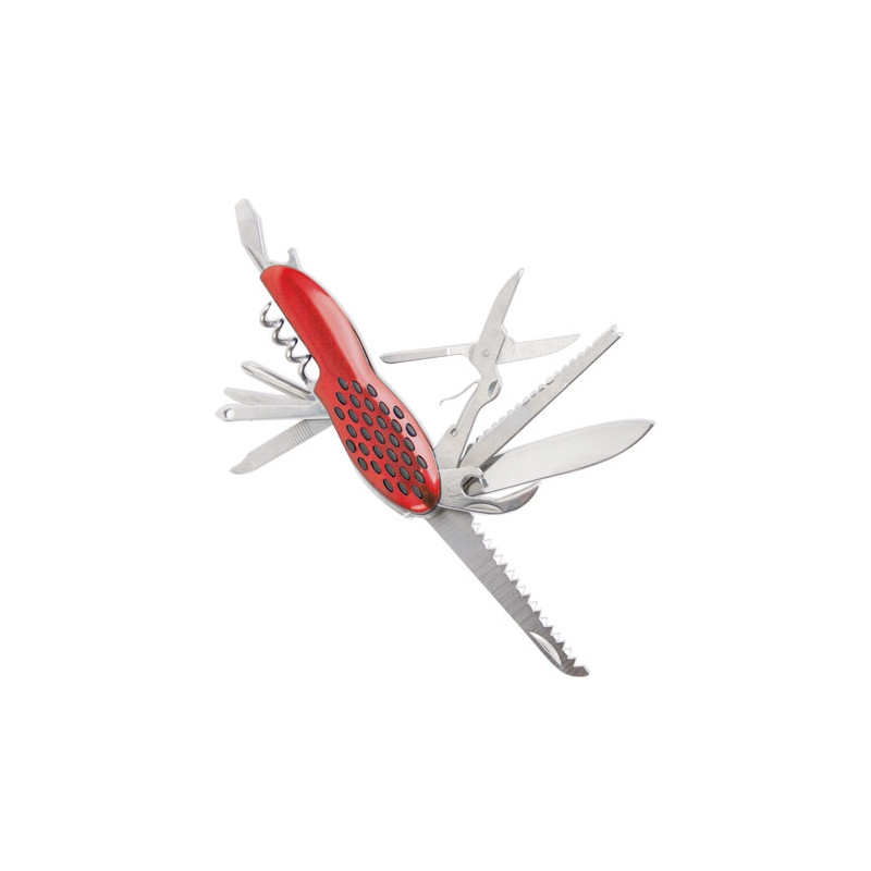 Couteau multifonction 11 accessoires en acier inoxydable avec design ergonomique, cadeau pratique et polyvalent