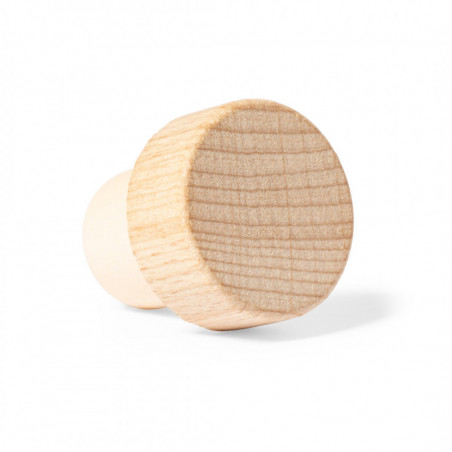 Bouchon en bois réutilisable avec adhésif personnalisable pour les détails de première communion