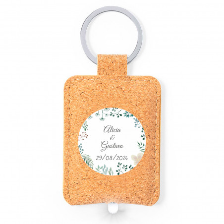Porte-clés lampe éco avec autocollant herbal pour détails