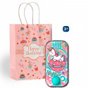 Jeu d\'eau design licorne dans enveloppe avec adhésif personnalisé pour détails