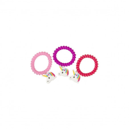 Bracelet licorne dans une enveloppe kraft rose avec un autocollant personnalisable à offrir