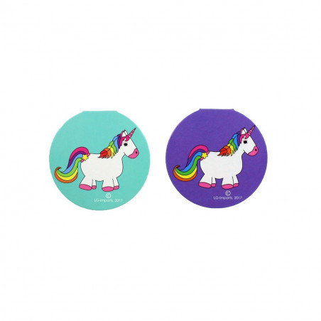 Cahier et crayon licorne dans un sac en organza