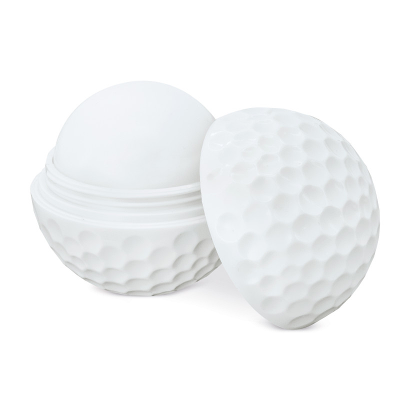 Baume à lèvres rond design de balle de golf