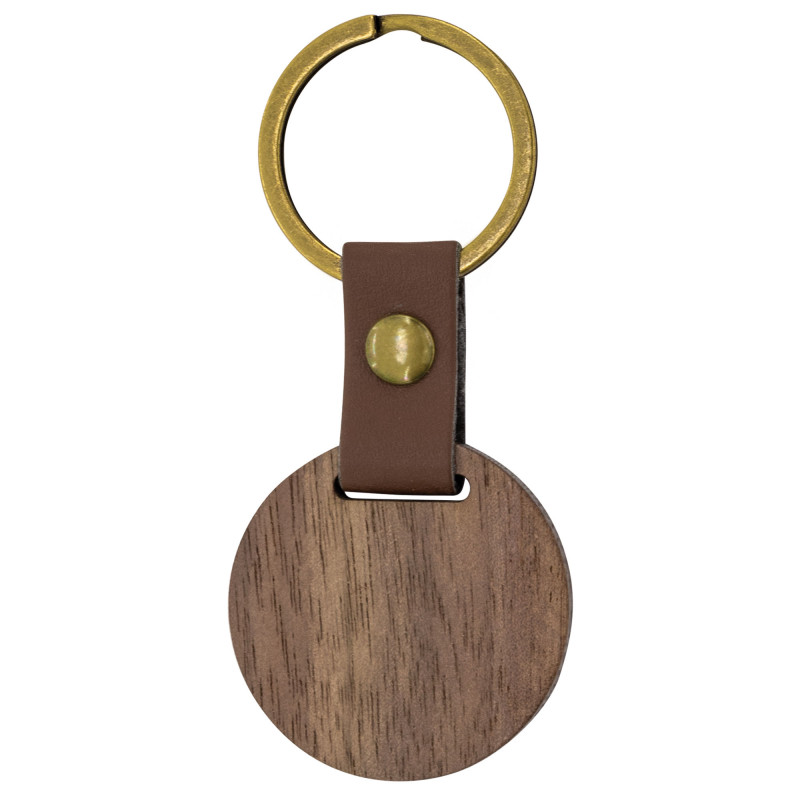 Porte-clés en bois rond