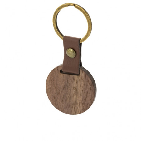 Porte-clés en bois rond