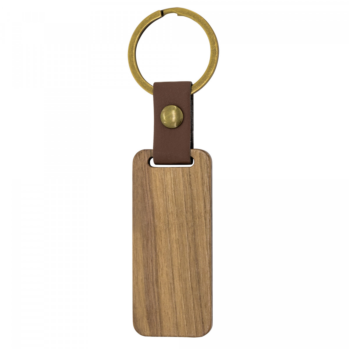 Porte-clés en bois allongé