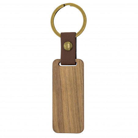 Porte-clés en bois allongé