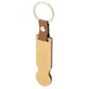 Porte-clés en bois avec pièce pour voiture