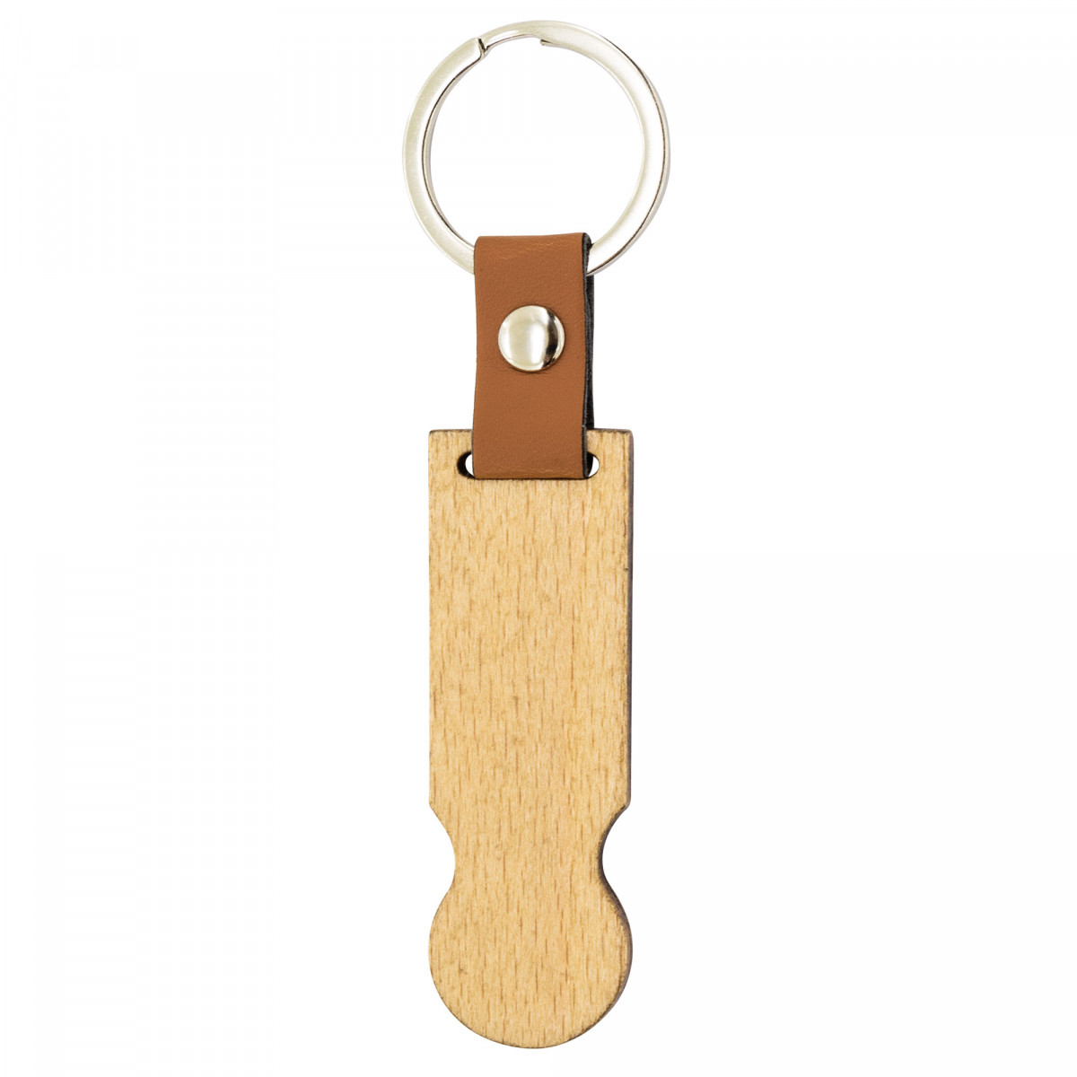 Porte-clés en bois avec pièce pour voiture