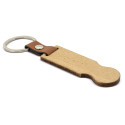 Porte-clés en bois avec pièce pour voiture