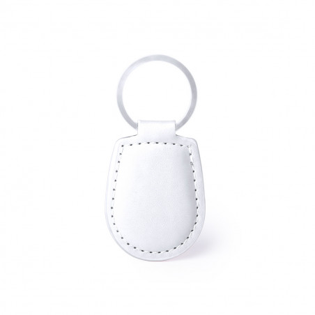 Porte-clés personnalisable avec autocollant ange dans une élégante boîte pour cadeaux.
