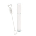 Mini pompers avec support en forme de cœur en pack de 48 unités avec des autocollants de mariage personnalisés