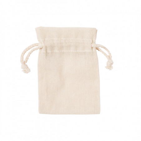 Porte-clés en bois avec autocollant et carte souvenir personnalisable dans un sac en coton pour baptême unisexe