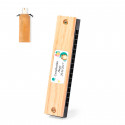 Harmonica en bois avec adhésif enfant pour les détails