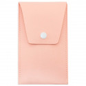 Pinceaux de maquillage dans une trousse rose avec autocollant première communion fille à offrir