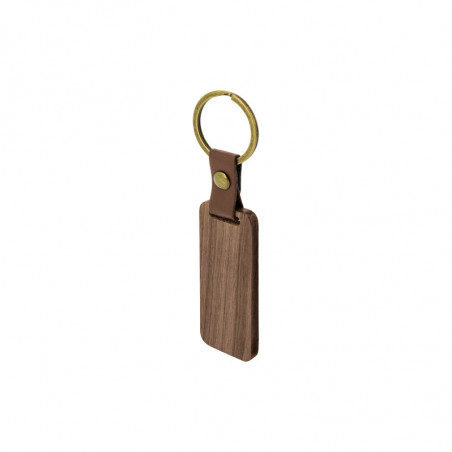 Porte-clés en bois avec adhésif ovale pour les détails des invités de mariage