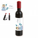Tire-bouchon avec adhésif 5x3cm première communion fille pour les détails des invités