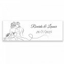 Perfumador compact couleur plomb avec autocollant personnalisé pour mariage