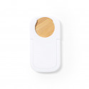 Support pour mobile avec pièce en bambou personnalisée avec autocollant de communion dans une enveloppe kraft
