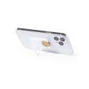 Support pour mobile avec pièce en bambou personnalisée avec autocollant de communion dans une enveloppe kraft