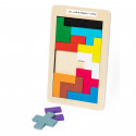 Puzzle Tetris avec autocollant personnalisé de mariage