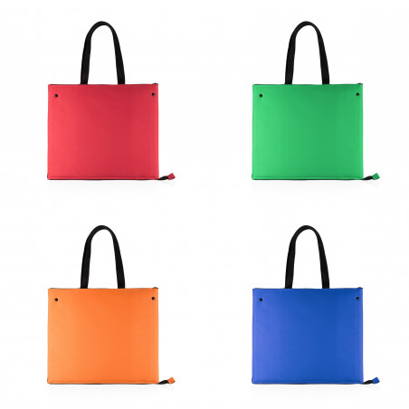 Sac isotherme coloré avec fermeture éclair et ouverture totale