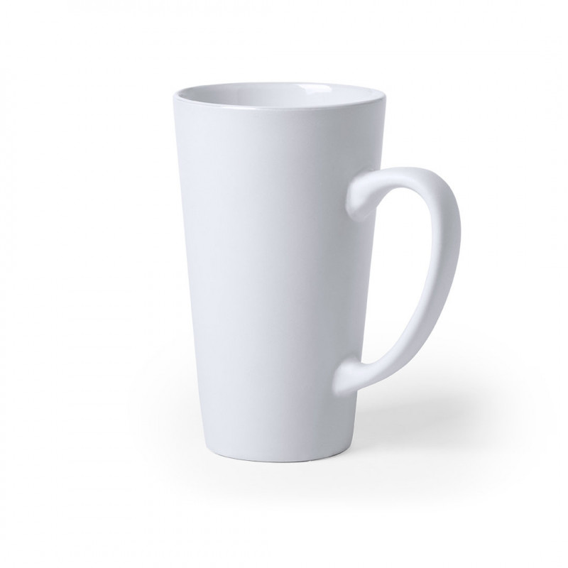 Mug allongé en céramique avec maxi anse