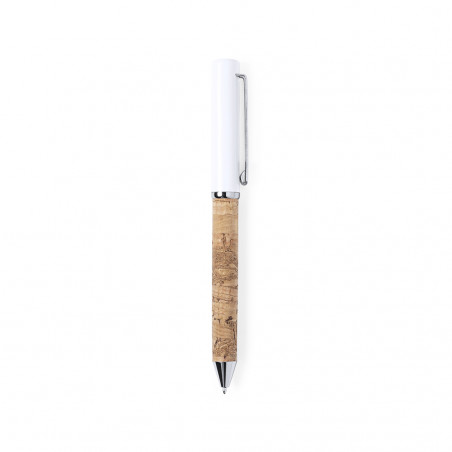 Stylo design en liège dans une boîte pour plus de détails