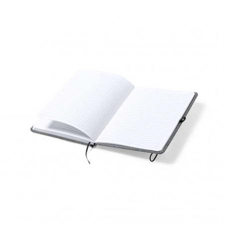 Bloc-notes ECO avec couverture rigide en RPET pour plus de détails