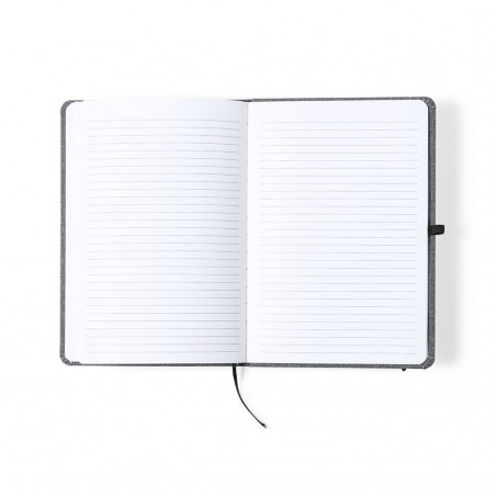 Bloc-notes ECO avec couverture rigide en RPET pour plus de détails