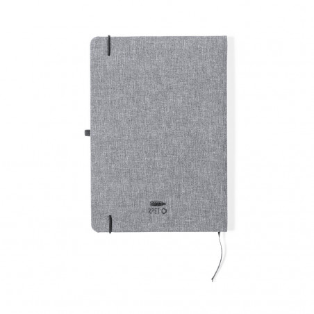 Bloc-notes ECO avec couverture rigide en RPET pour plus de détails