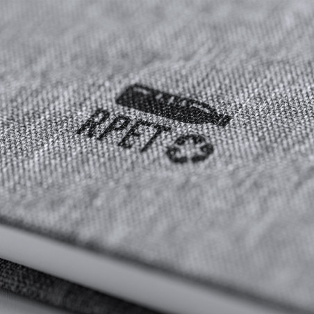 Bloc-notes ECO avec couverture rigide en RPET pour plus de détails