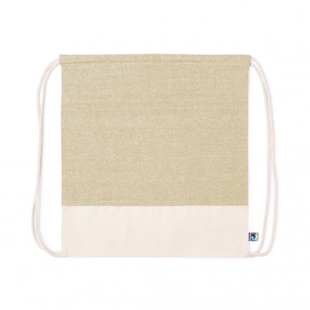 Sac à cordon en coton 100 % à offrir - naturel