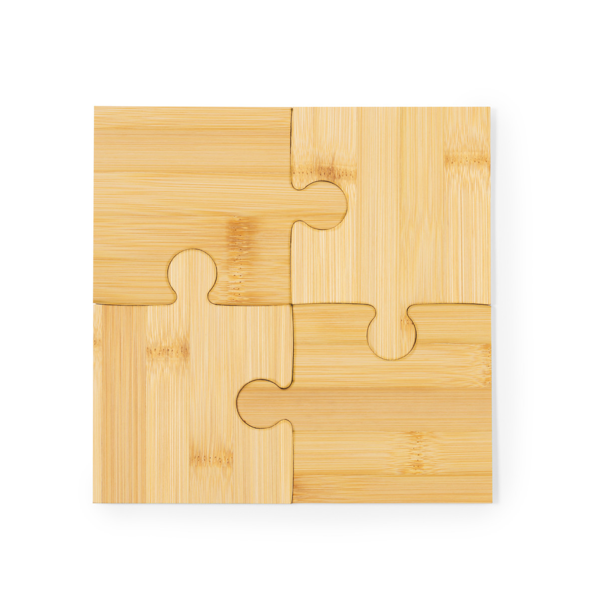 Sous-verres en bambou avec un design puzzle original pour des détails