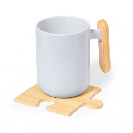 Sous-verres en bambou avec un design puzzle original pour des détails
