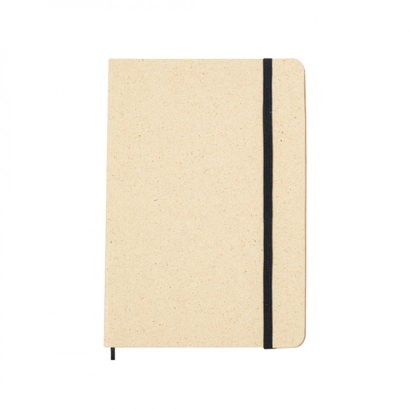 Bloc-notes ECO A5 à couverture rigide fabriqué à partir d'herbes recyclées