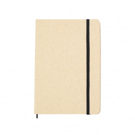 Bloc-notes ECO A5 à couverture rigide fabriqué à partir d'herbes recyclées