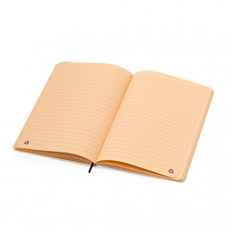 Bloc-notes ECO A5 à couverture rigide fabriqué à partir d'herbes recyclées