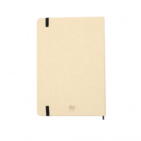 Bloc-notes ECO A5 à couverture rigide fabriqué à partir d'herbes recyclées