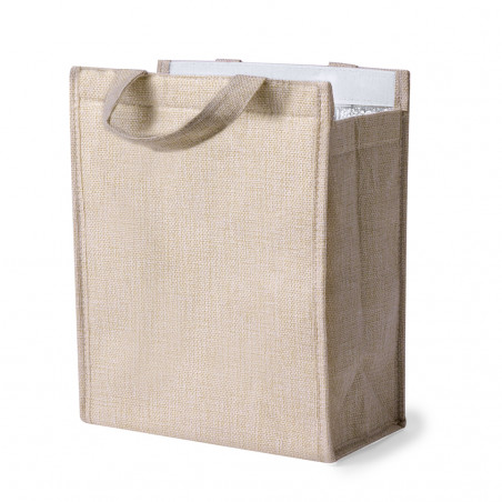 Sac isotherme élégant couleur naturelle pour les détails